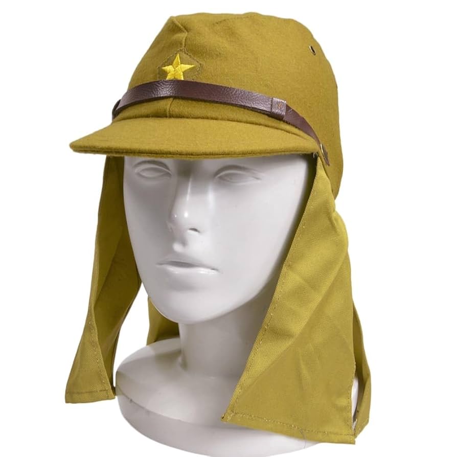 Amazon.co.jp: 帽垂付き略帽 復刻品 大日本帝国陸軍 WW2 WWII